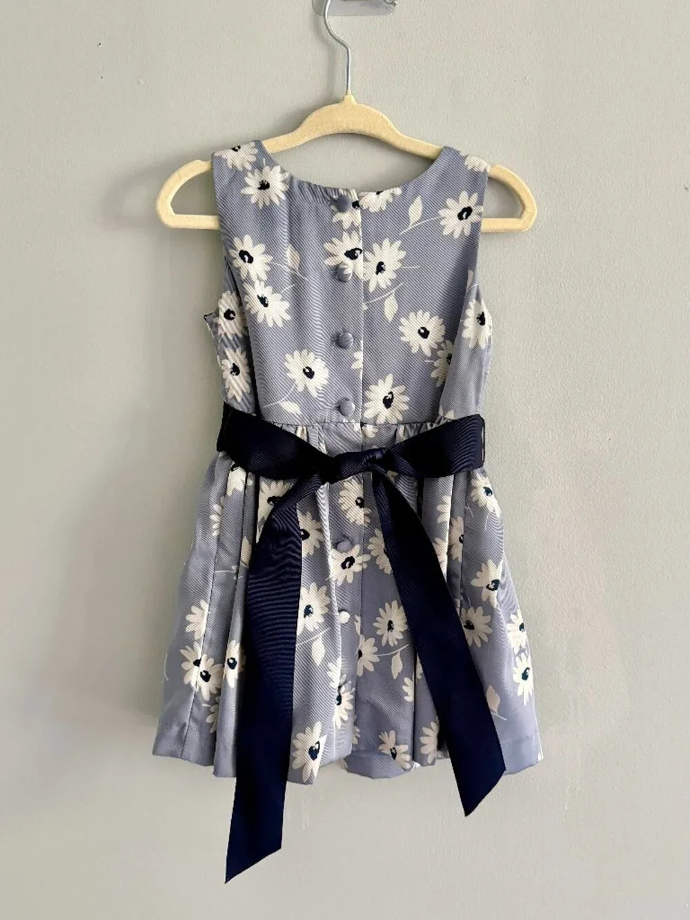 Ralph Lauren Baby Girls Blue Floral Sleeveless Party Dress 12M